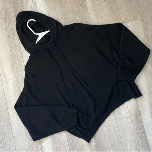 Elysewalker Cashmere Hoodie Sweater pullover knit womens Black xsmall oversized